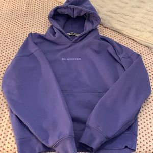 MR WINSTON SPORT Purple Hoodie